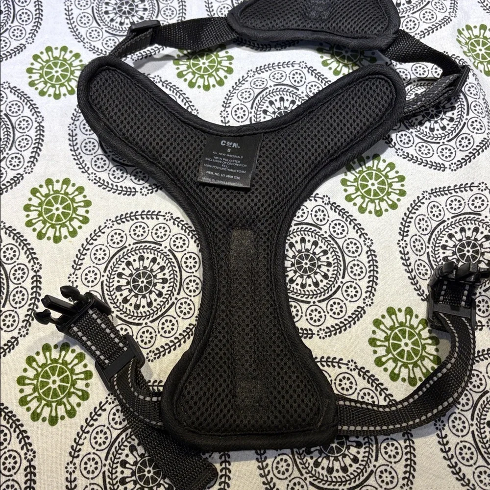 Cooper & Nash Reflective Black Dog Harness Sz S